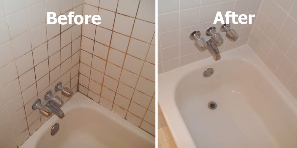 Before & After - Regrout & Recaulk