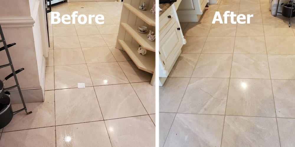 Before & After - Grout Cleaning — Edison, NJ